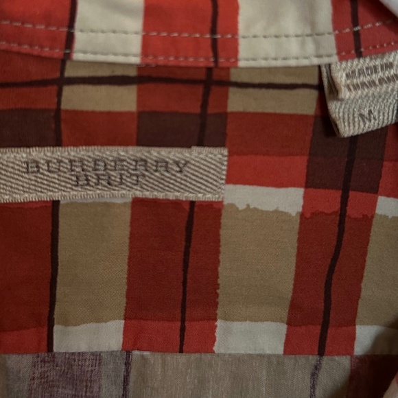 Burberry Brit Men's Nova Check Plaid Long Sleeve Button Down Shirt - Picture 5 of 5